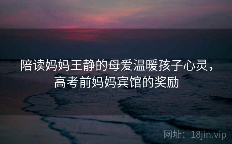 陪读妈妈王静的母爱温暖孩子心灵,高考前妈妈宾馆的奖励 陪读妈妈王静的母爱温暖孩子心灵,高考前妈妈宾馆的奖励