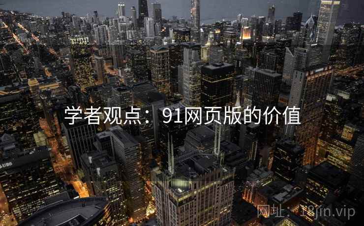 学者观点：91网页版的价值