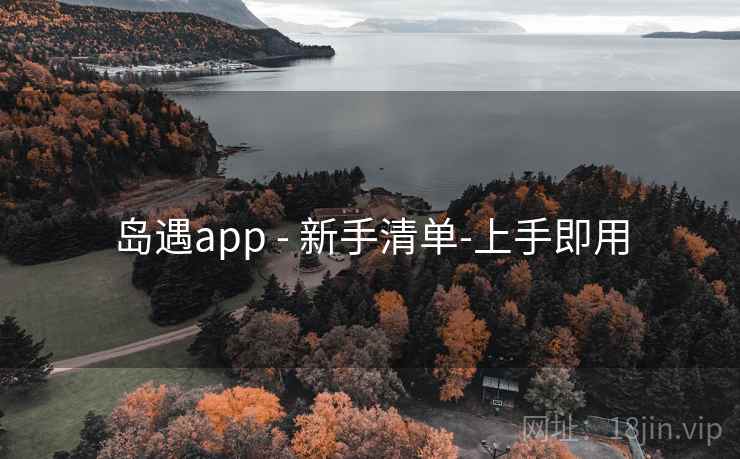 岛遇app - 新手清单-上手即用 岛遇app - 新手清单-上手即用